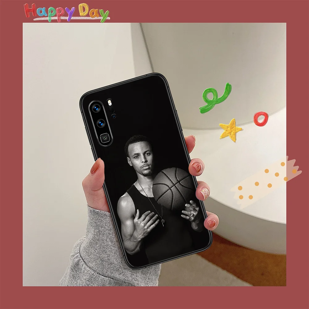 

Curry Basketball Star Phone Case For HUAWEI P 9 10 20 30 40 Lite smart Pro Z 2019 Nova 5T 6 7 i black Prime Luxury Funda Tpu