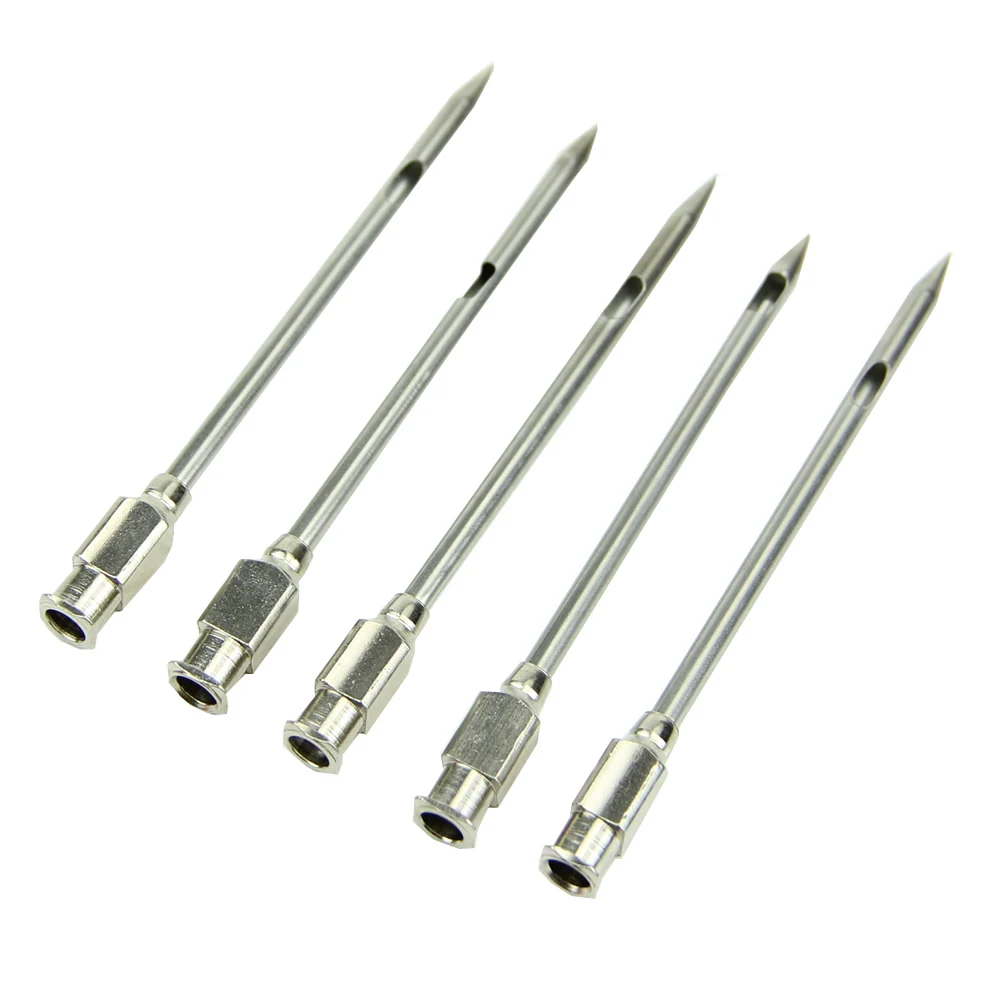 

5x Stainless Steel Marinade Injector Needle For Barbecue Grill Flavor Syringe Meat Poultry Turkey Chicken BBQ Injector Needle