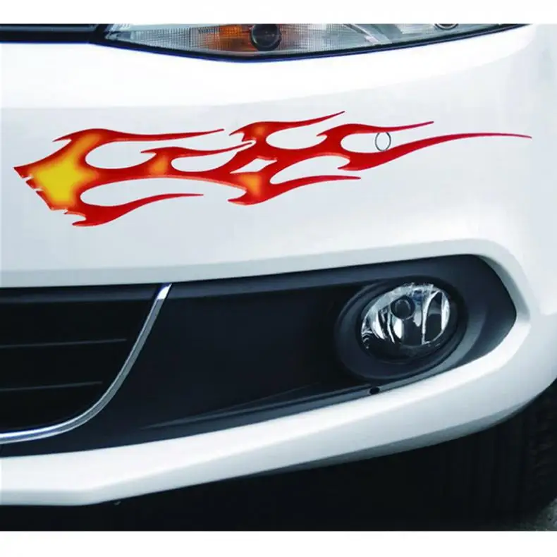 1 пара красные 38x6 см наклейки для автомобиля из ПВХ и с большим цветным тотемом