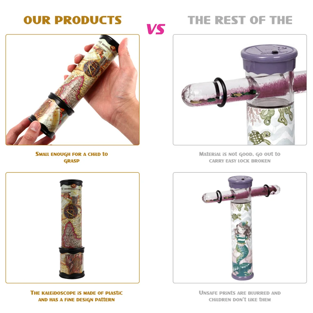

2pcs Parent-child Interactive Toys Kaleidoscope Toys Kids Educational Toys
