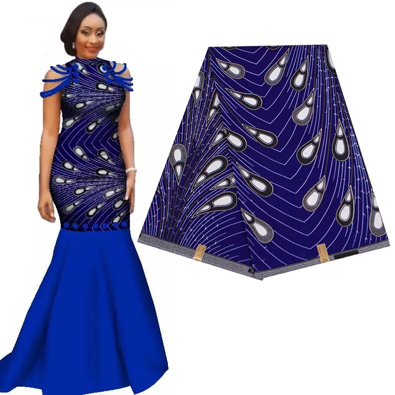 

Ankara African Prints Batik Patchwork Fabric Real Wax Pagne Africa Sewing Material for Wedding Dress Christmas Tissu Polyester