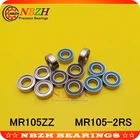 MR105 MR105ZZ MR105RS MR105-2Z SMR105ZZ SMR105-2RS ZZ RS RZ 2RZ радиальные шарикоподшипники 5x10x4 мм Высокое качество