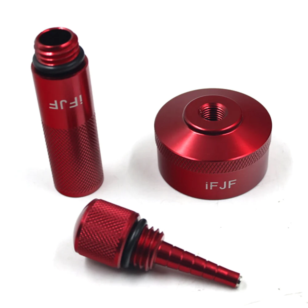 Алюминиевый красный удлиненный переходник с газовой крышкой воронка для замены