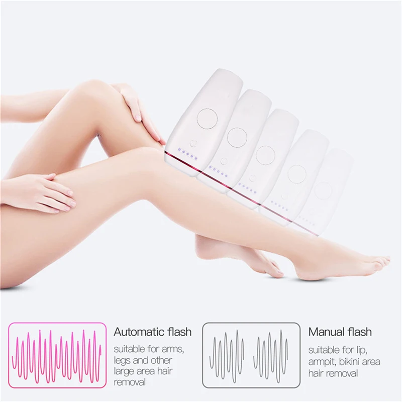 

600000 Flashes Laser Epilator Permanent IPL Hair Removal Machine Electric Facial Photoepilator Device For Women Female Bikini