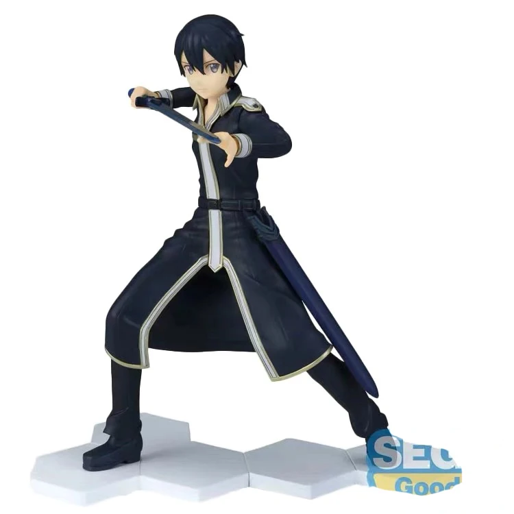 В наличии Banpresto Sword Art Online Kirito фигурка Kirigaya Kazuto ПВХ модель фигурок|Игровые фигурки