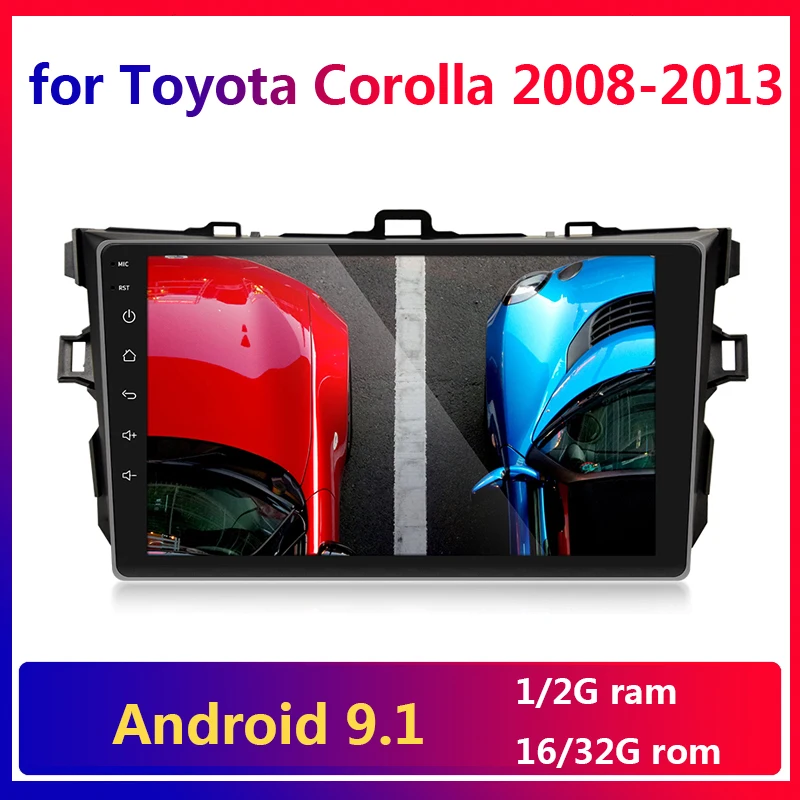Мультимедийная магнитола для Toyota Corolla мультимедийная стерео система на Android 9 1 с
