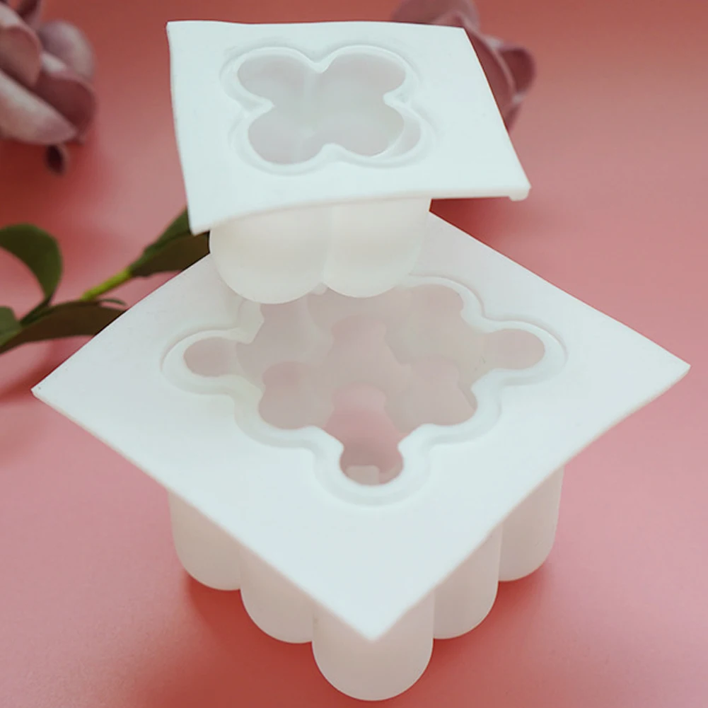 

3D Cube Candle Mold DIY Round Cube Candle Mould 3D Silicone Mold Hand-Made Soy Candles Aroma Wax Soap Molds Soy Wax Soap