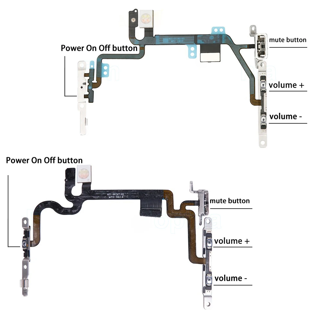 Кнопка включения и выключения громкости клавиша лента гибкий кабель для iPhone 7 8 Plus