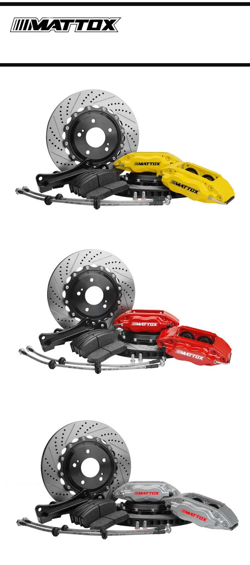 Mattox Car Modification Parts Car Brake Kit Brake Rotors 285*24mm Frant Brake for FIAT 500 2007 Front Wheel