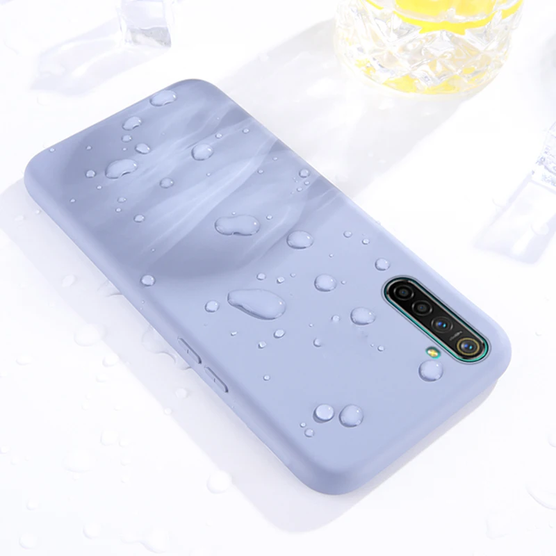 skin friendly case for oppo realme xt liquid silicon case for oppo realme xt slim soft tpu microfiber cover coque realme x2 6 4 free global shipping