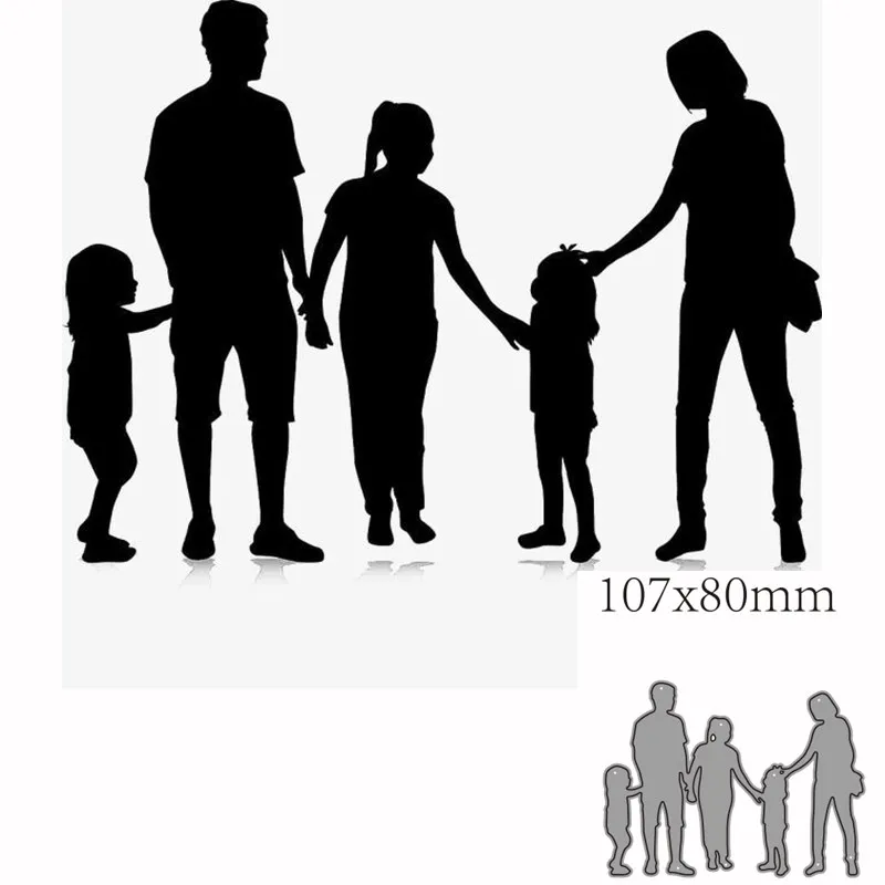 Металлические штампы для вырезания семейное украшение скрапбукинга бумаги