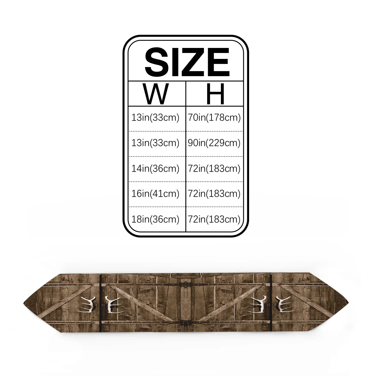 Рога деревянные двери настольная дорожка Флаг украшения для домашней вечеринки