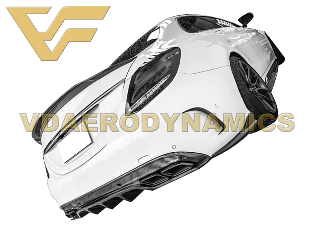 Подходит для 14 18 Benz W205 C180 C200 C220 C250 C300 C350 C400 C450 C63 VADCarbon Fiber Задний Бампер Добавить на