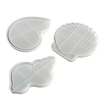 jewelry tools gift jewelry storage molds mirror silicone mold dish resin mold plate mold starfish conch shell shape