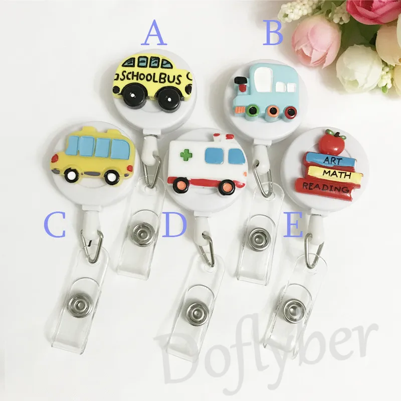 Новый дизайн 1 шт. качественная Выдвижная значок медсестры клипса Милая машина