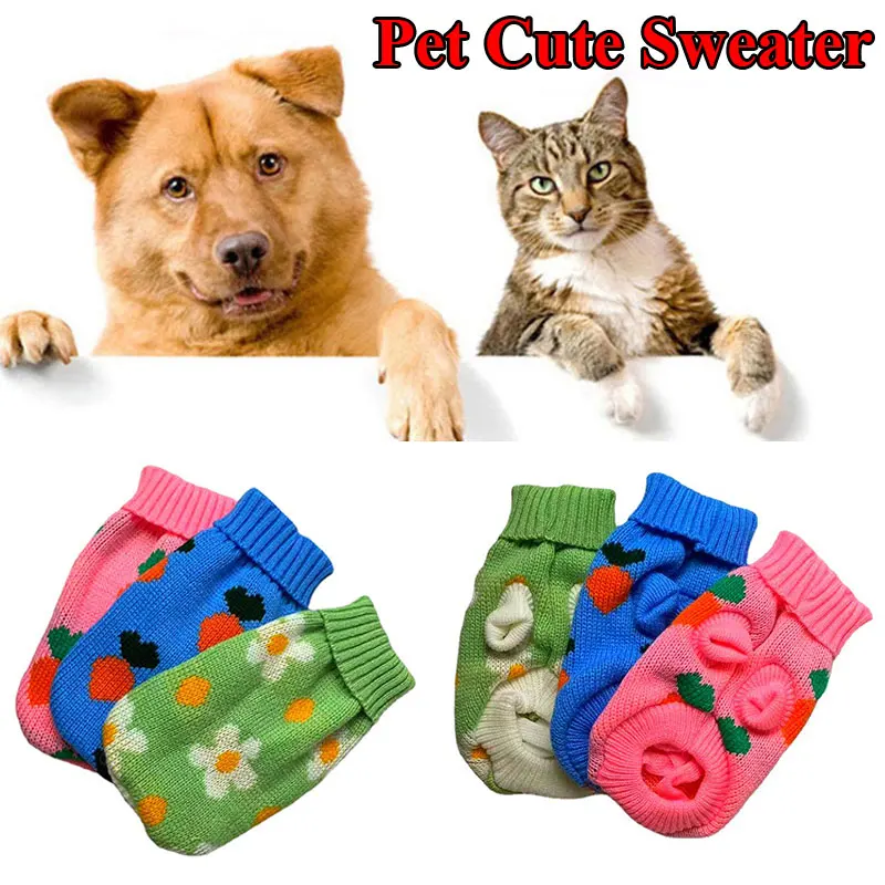 

Universal Multi-colored Pet Sweaters Fresh Multi-colored Princess Style Color-block Sweaters Sweet Comfortable Pet Supplies