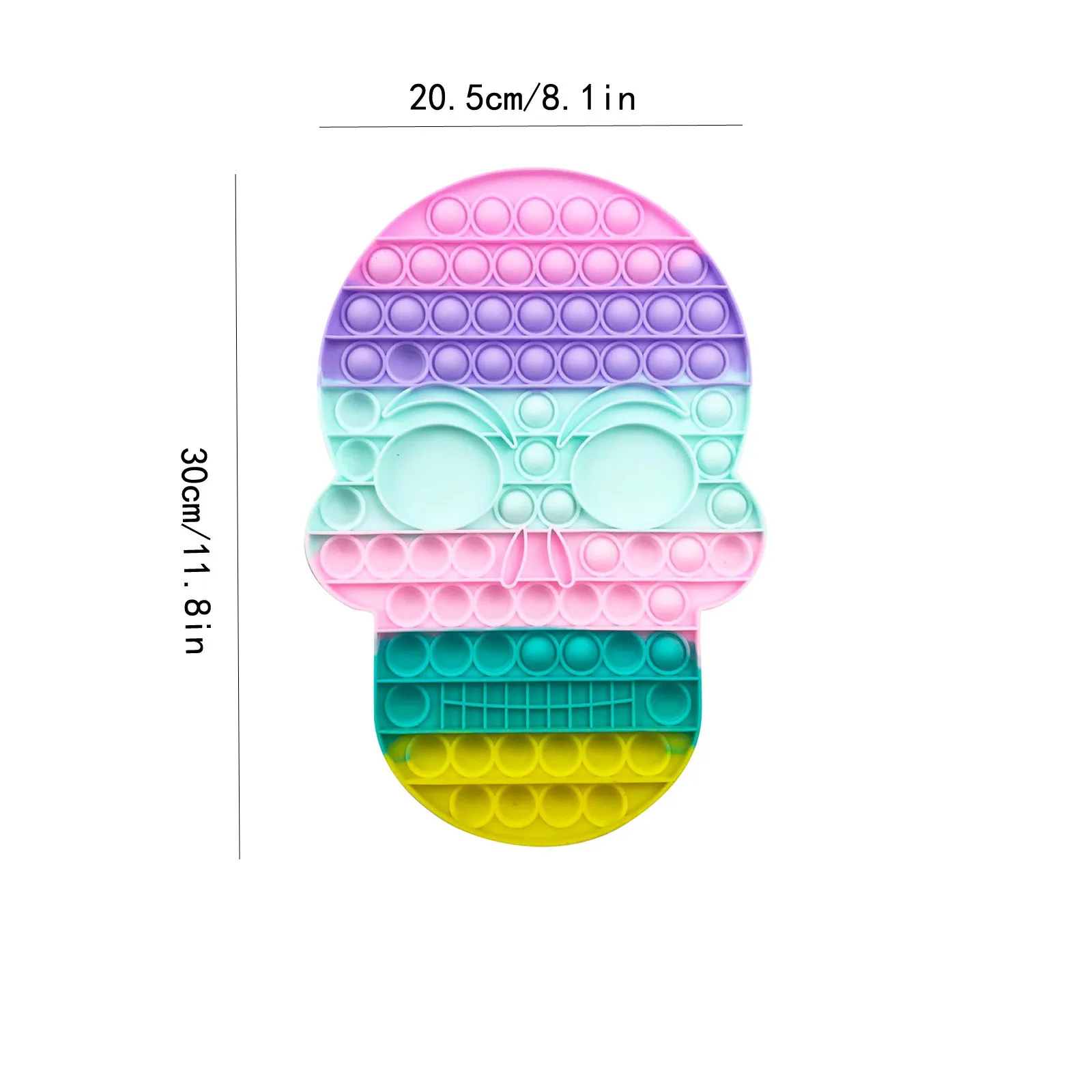 

Skeleton Push Bubble Fidget Toys Anti Stress Keychain Adults Children Sensory Squishy Antistress Relief Anti Stress