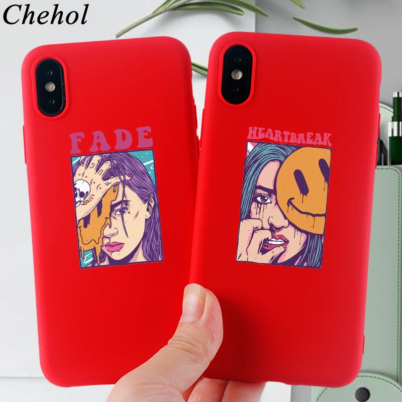 Модные чехлы для телефонов с принтом девочек iPhone 11 Pro 8 7 6s Plus X XS MAX XR мягкие