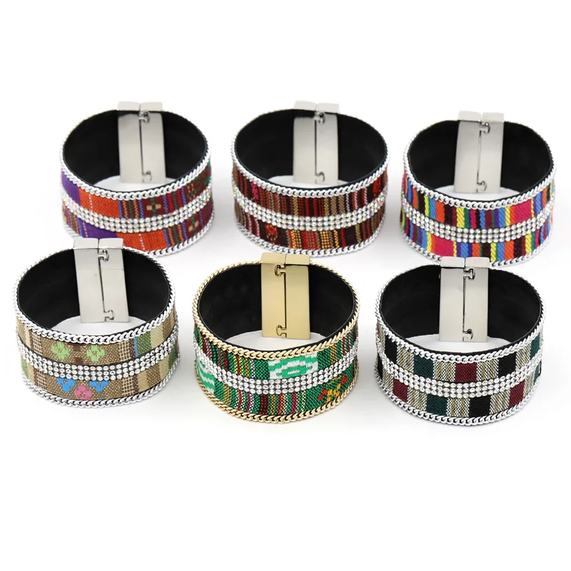 Ювелирные браслеты VONNOR Женский яркий браслет в полоску женский браслет|Гибкие