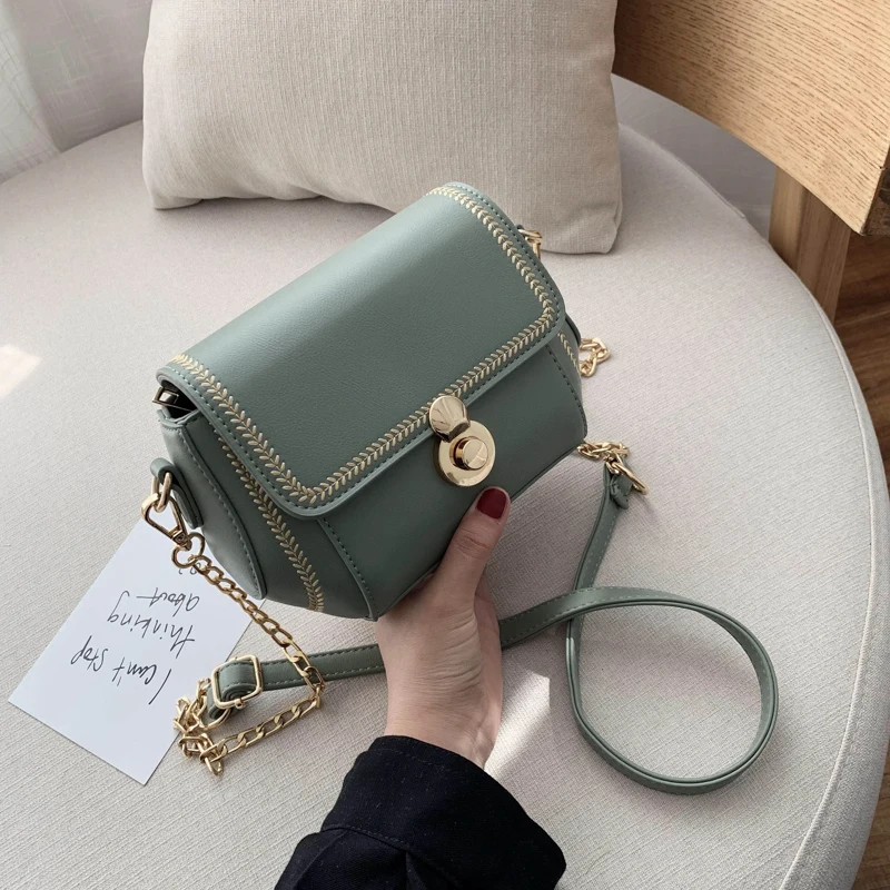 

New Woman Shoulder Bag Fashionable Simple Chain Messenger Bag High Quality Luxury Designer Handbag 2021 New Female Underarm Bag