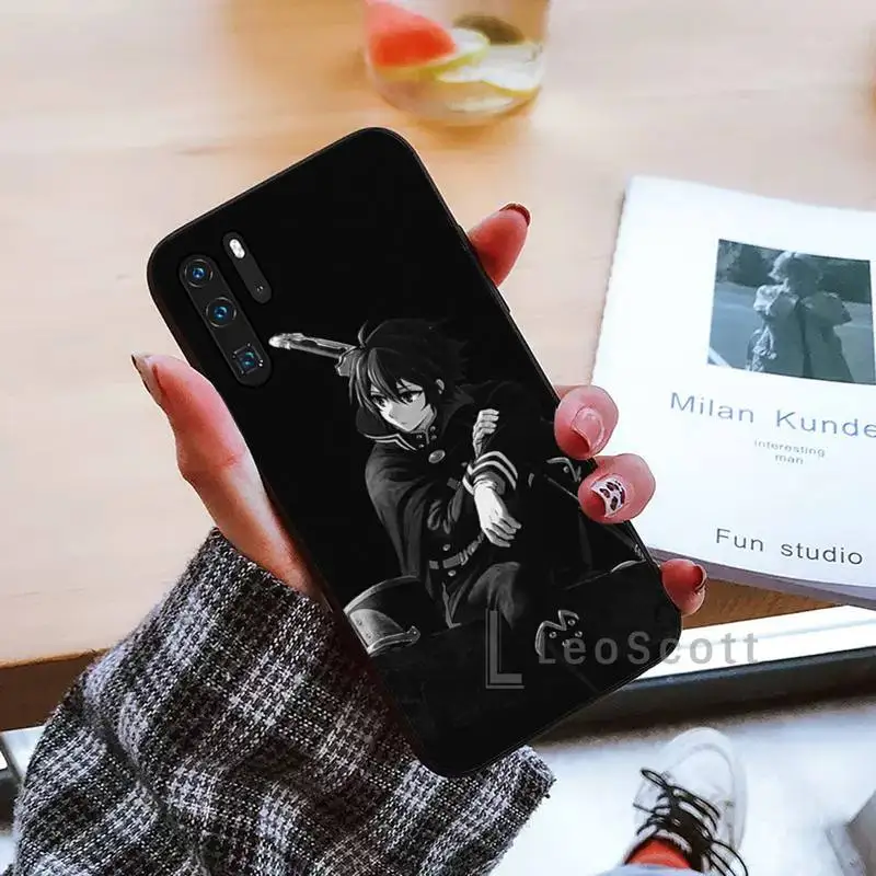 

Sword Art Online SAO Anime Phone Case black For Huawei honor Mate mate P 10 9X 10i 20 30 40 y7 lite pro p smart 2019