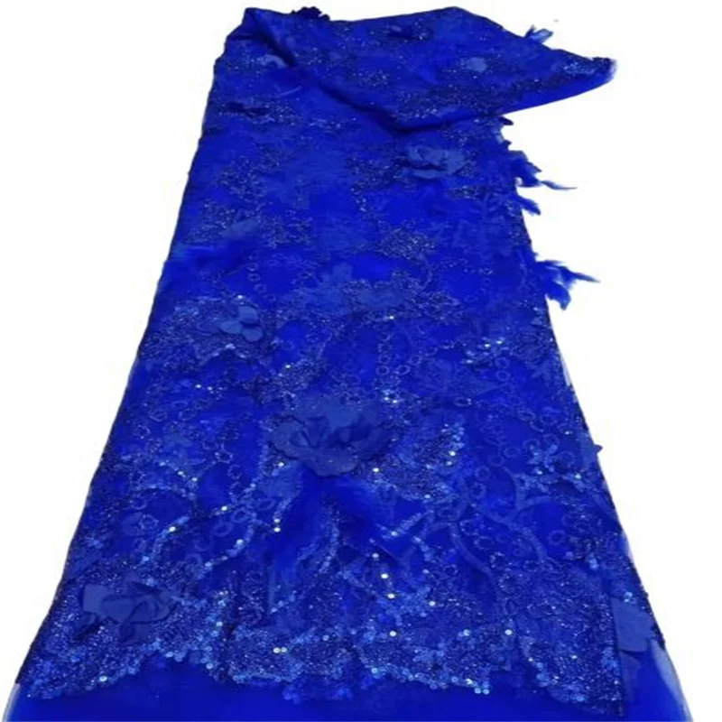 

Королевский синий африканский кружевной материал 2022 зеленый/Золотой Высококачественный кружевной материал нигерийские французские блест...