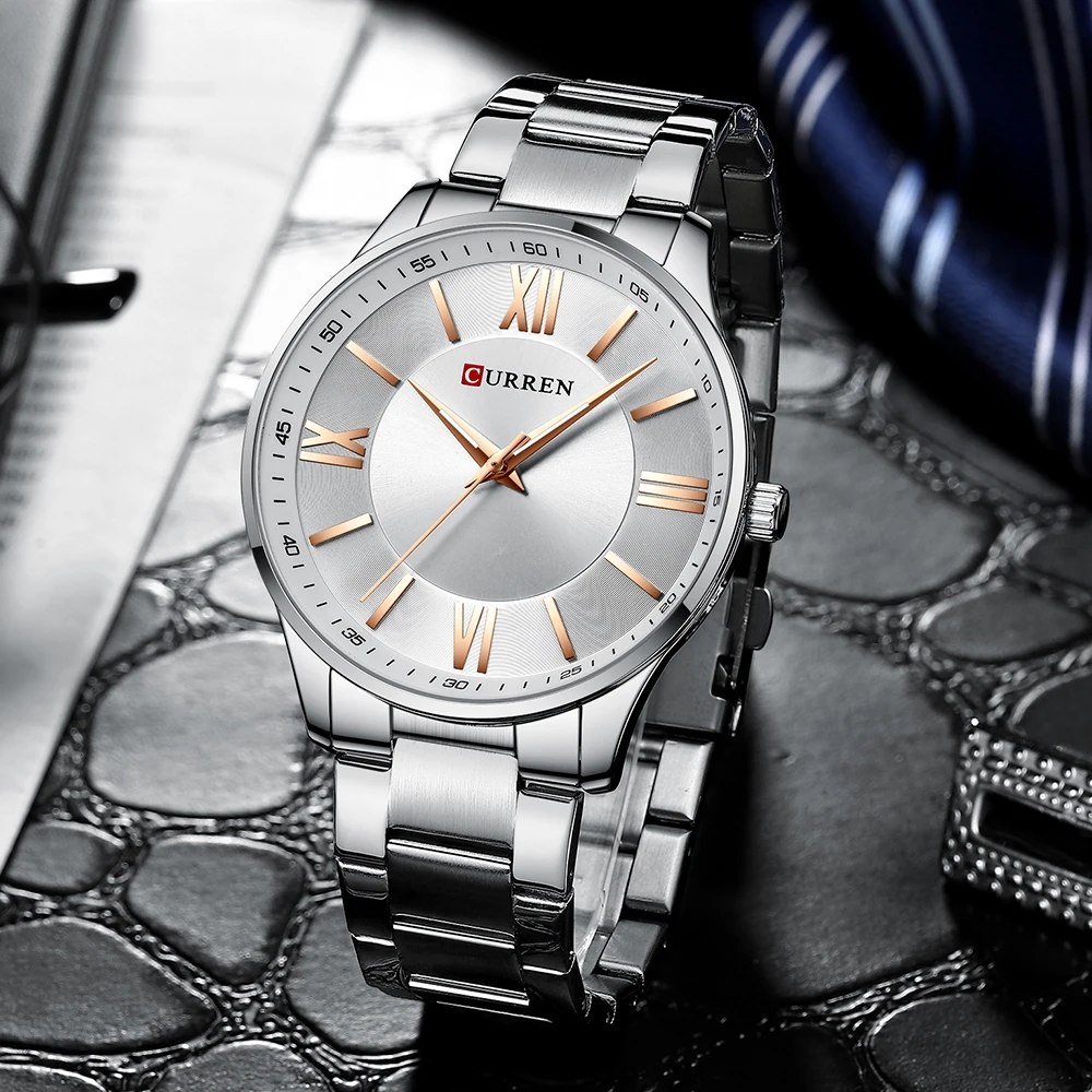 Часы мужские унисекс водонепроницаемые ультратонкие со стальным ремешком |