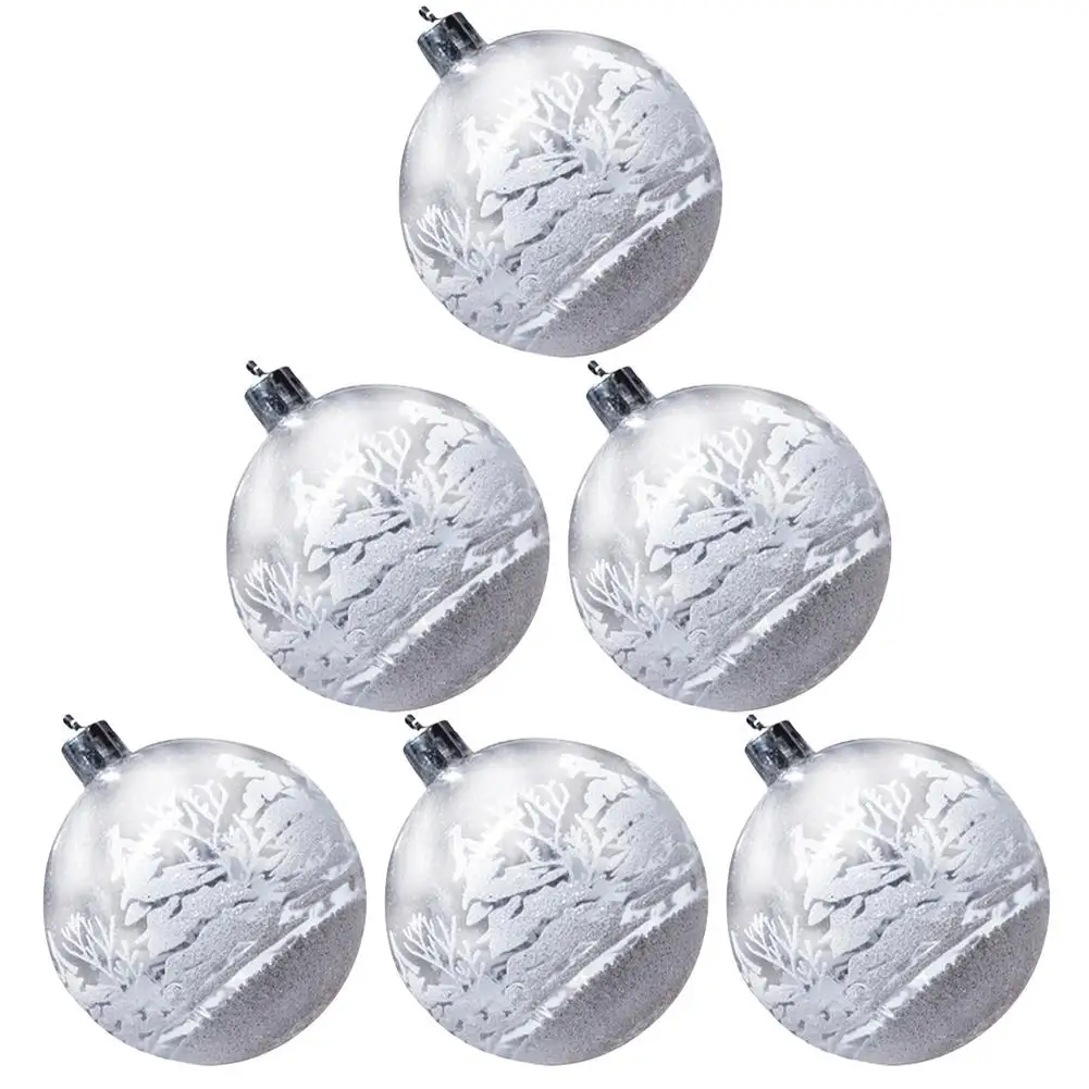 

6 шт., декоративные шарики для новогодней ёлки