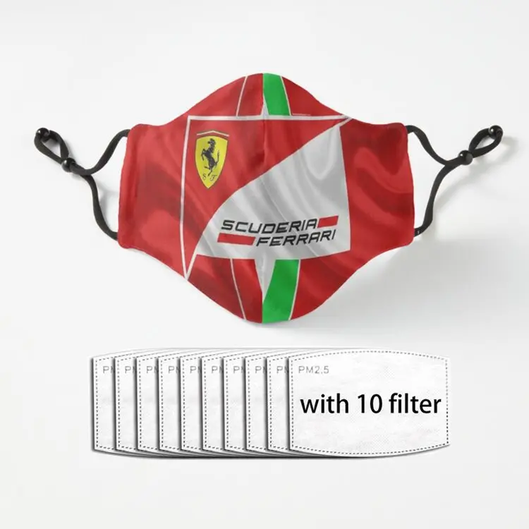

Scuderia Adult Mask Dust Reusable Polyester Face Mouth Mask