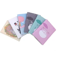 anime totoro travel accessories passport holder pu leather simple fresh totoro travel passport cover case card id holders
