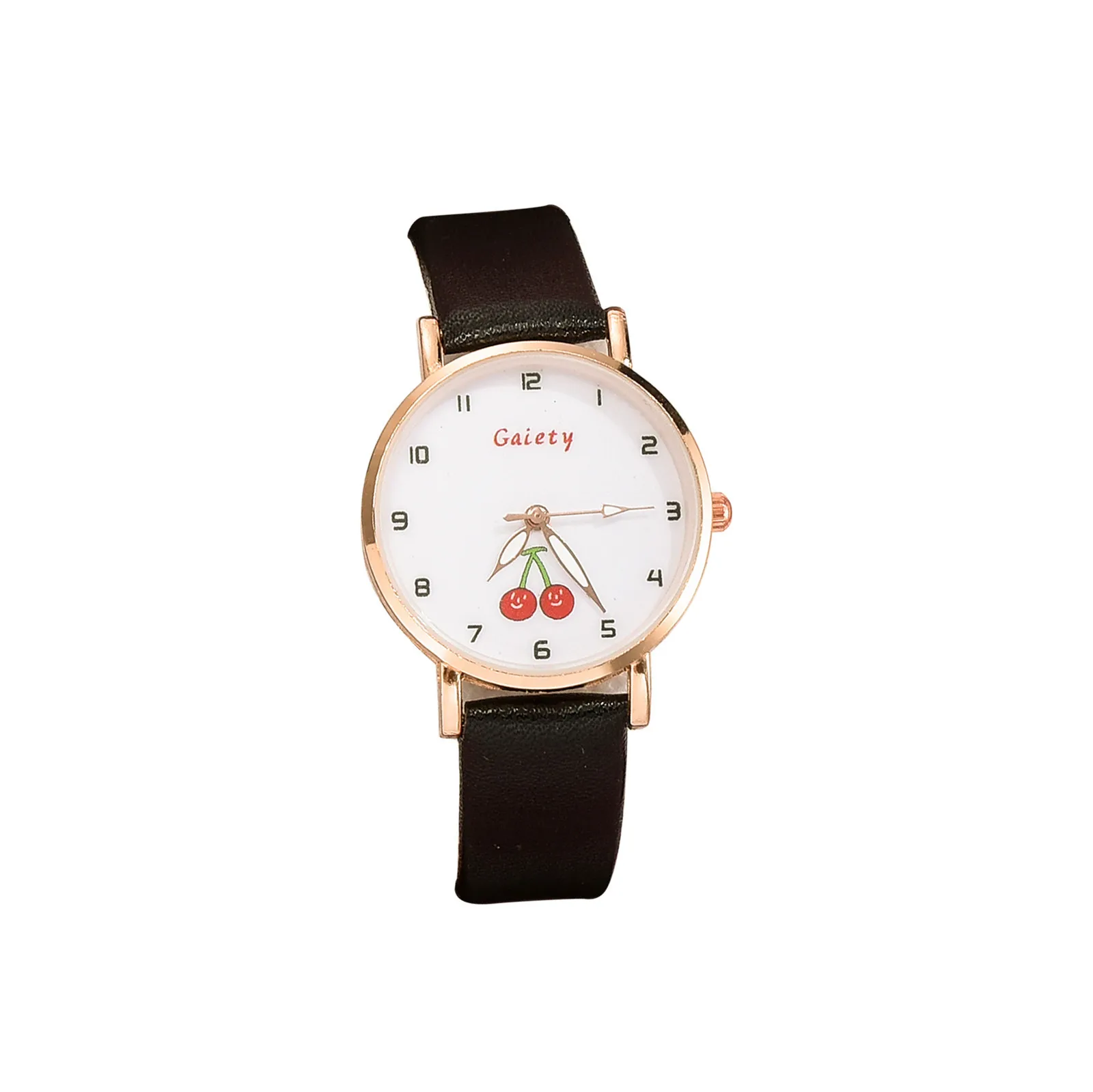

Watch 2021 Korean Style Cute Fruit Quartz Watches Female Fashion Student Watch Alloy Ladies PU Wristwatches Gifts Zegarek Damski