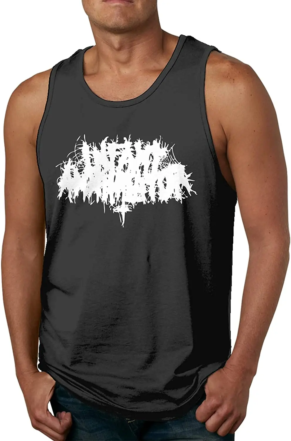 

Logo Men Is Quick-drying Sleeveless Vest Casual Sports Fitness Vest Shirt