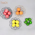 Креативная металлическая корзина для фруктов, железная тарелка для хранения домашних запасов, украшение для закусок, купить пустотелую корзину для дома