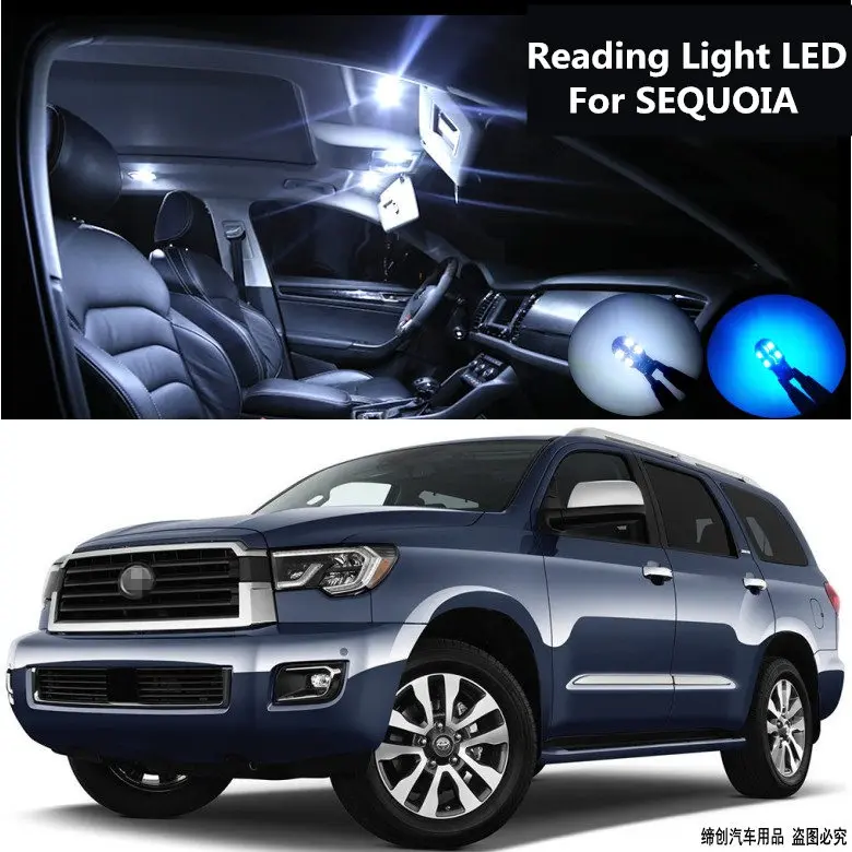 

Для Toyota SEQUOIA Светодиодный Чтение светильник крытый светильник на потолочную лампу атмосферу светильник Добро пожаловать светильник модифи...