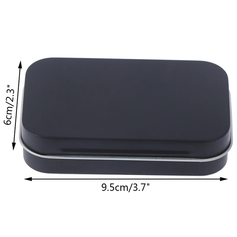 

Cigarette Case Box Black Tobacco Storage Box humidor rolling paper box Jewelry Candy Coin Key Organizer Tin Flip Gifts Sealed