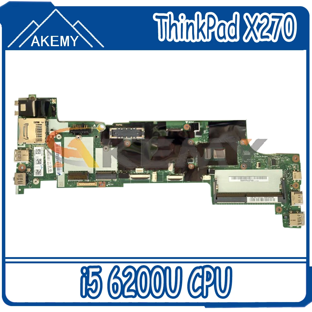 

Для Lenovo ThinkPad X270 Материнская плата ноутбука DX270 NM-B061 W/процессор i5 6200U Проверка прошла успешно FRU 01LW763 01LW725 01LW755 материнская плата