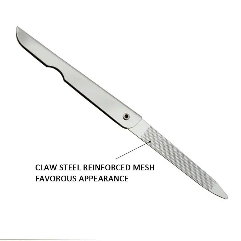 1 шт. пилка для маникюра и педикюра из нержавеющей стали|Пилки ногтей буферы| |