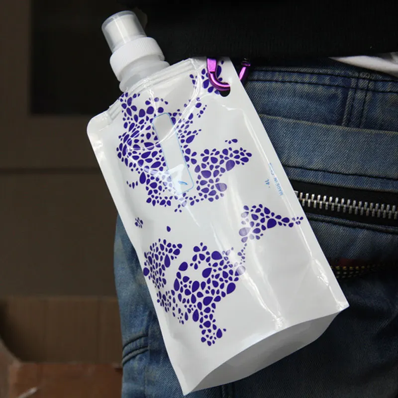 Портативные складные бутылки объемом 480 мл для воды спорта бега походов туризма