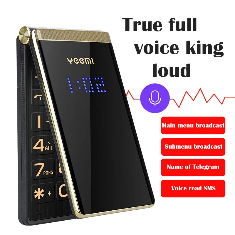 Чехол-книжка с двумя SIM-картами GSM 2 8 &quot двойной сенсорный экран большая