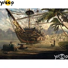 Полноразмернаякруглая Алмазная вышивка, черный жемчуг 5D, бриллиантовая фотография, домашний декор, подарок BX2629