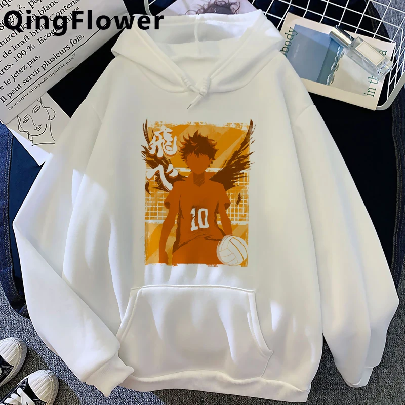 

Haikyuu Karasuno Fly High hoodies male Oversized grunge printed male hoddies printed