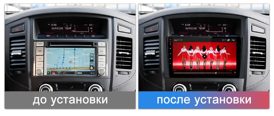 Junsun V1 2G+ 32G Android 9,0 для Mitsubishi Pajero 4 2006- Автомобильный Радио Мультимедиа Видео плеер навигация gps 2 din dvd