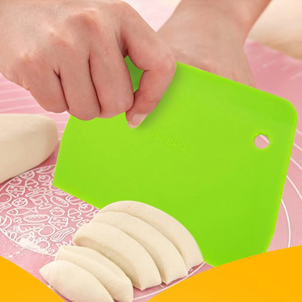 Портативный пластиковый кухонный крем-масло для торта шпатель скребок