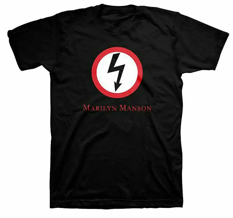Новая мужская футболка с логотипом Marilyn Manson Bolt Antichrist Superstar размер S-3Xl | Мужская