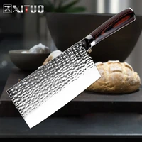 xituo 7 inch chefs knife stainless steel chinese kitchen knife meat cleaver fish knife vegetable slicing knife vegetable cutter