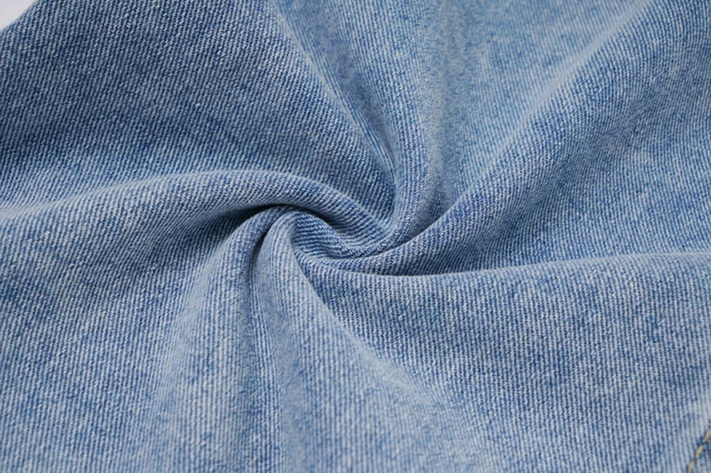 

[EAM] High Waist Blue Hem Slit Denim Long Vintage Casual Half-body Skirt Women Fashion Tide New Spring Summer 2021 1DD9603