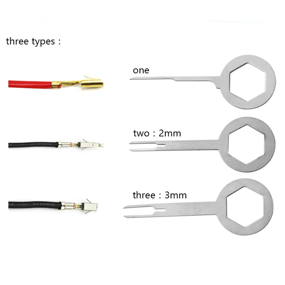 

3 Pcs/Set Terminal Removal Tool Pin Extractor Kit Car Electrical Wiring Crimp Connector Wire Connector Pin Hand Tools Practical