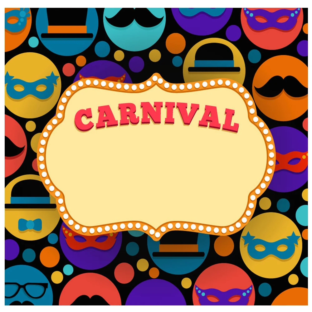 Счастливые вечерние фотофоны мультфильм маска баннер реквизиты для фона