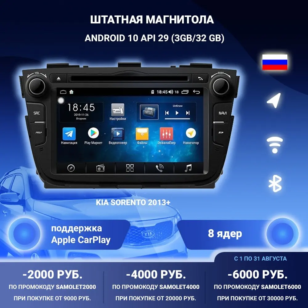 Штатная магнитола для KIA Sorento 2013+ на Android|Автомагнитолы| |