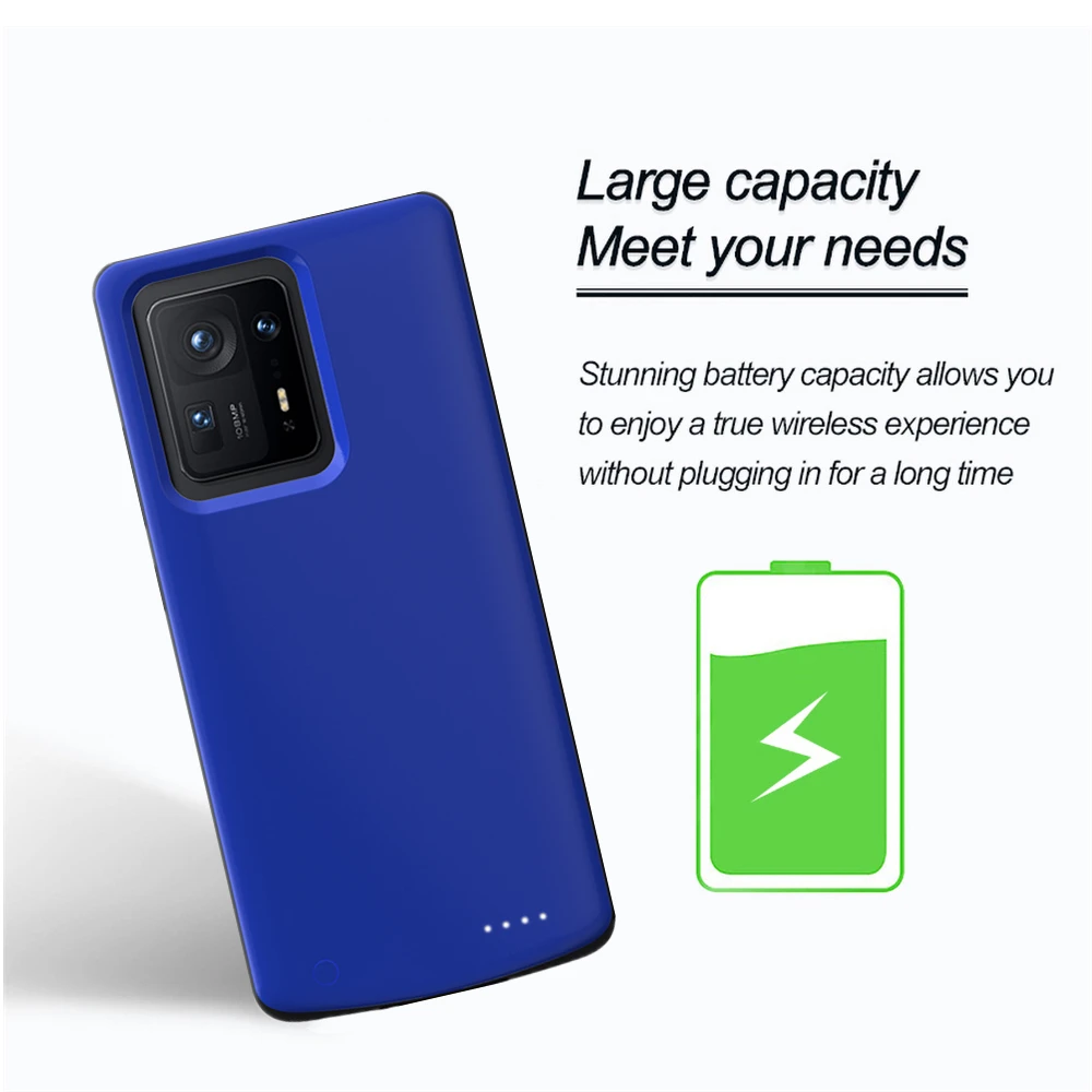 Чехлы для зарядного устройства Xiaomi Mi MIX 4 Power Case 6800 мАч тонкий силиконовый